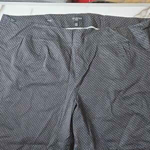 Talbots Black and White Polka Dot Capris